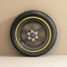 8.5 Inch Rear Rubber Wheel With Tyre For Scooter Pro Pro2 Electric Scooter Rubber Outer Tire With Inner Tube Rear Wheel For Pro Scooter Rubber Wheels 8.5 Inch Scooter Wheel Not Electrified