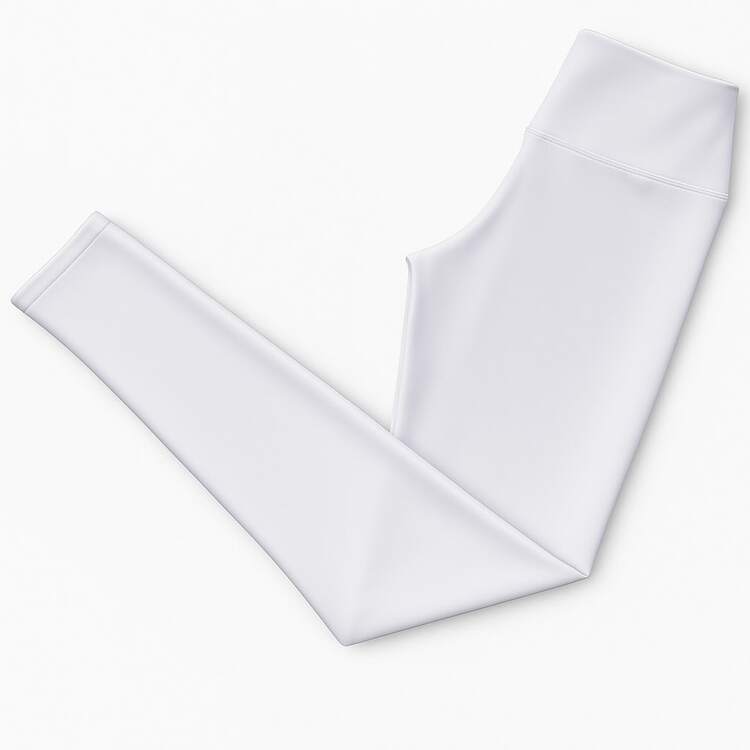 Warm, Plush, Flannel Thermal Fitness Pants For Sports And The Gym, Sizes S To XL - White - View 2