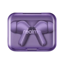 Realme Buds Air 7 真無線耳機，12.4mm 超大鈦金屬低音驅動單體，52dB 智慧主動降噪，Hi-Res 與 LHDC 5.0 音訊，最高 52 小時續航，360° 空間音效 - 紫色 - 查看 3