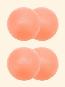 4/2 Packs Women's Silicone Butt Lift Pads - Self-Adhesive, Hand Washable, Nude - Great For Yoga, Fitness And Skiing, Solid Bra Accessories - Multicolor - View 8