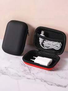 Sundries Travel Storage Bag Charging Case For Earphone Package Zipper Bag Portable Travel Cable Organizer Electronics Storagecharger Case Digital Camera Accessories - Multicolor - View 2