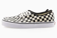 Authentic Canvas Sneakers, Unisex Low‑Top Skate Classic Shoes, Vans Sneakers For School And Work ( VN000W4NDI0) - 黑白棋盤格 - 查看 7