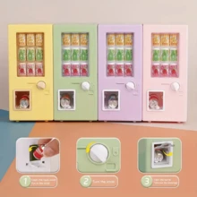 7pcs Mini Beverage Machine Set, Includes 1 Beverage Dispenser And 6 Canned Realistic Mini Beverages With Pull Rings, Suitable For Dollhouse Supermarket Small Models, Creative Scene Photography Props, Ideal Collector's Gift, Kitchen Accessories, Dollhouse Decor, Cute And Durable Ornament, Applicable For Room Decor, Micro-Landscape Decor, Dollhouse Accessories, Desktop Decoration