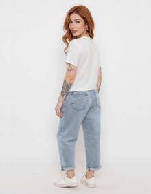 Kit 3 Camisa Camiseta Blusas Feminina Babylook Algodão T-shirt Confortável Basicas Lisas Elegante - Rosa e Caqui - Visão 5