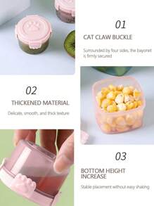 4/8个便携式调味挤压瓶，迷你半透明酱料罐，沙拉酱容器，小型透明番茄酱挤压瓶，适用于番茄酱、食用油、酱油和蜂蜜，是办公室午餐的理想选择，塑料便携式容器瓶，办公室午餐盒野餐油酱蜂蜜沙拉酱调味瓶，厨房用具，公寓必备，返校季 - 彩色 - 查看 3