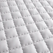 2件装防水防污防油绗缝无拉链枕套，不起球，信封式枕套，无拉链，柔软透气，防水，无异味，无噪音 - 曲線格-淺灰 - 查看 5