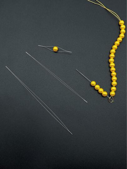 5개 비즈 바늘/주얼리 제작 도구, 목걸이 꿰기용 아이 바늘, 5.5cm/7.5cm/12.5cm/15cm