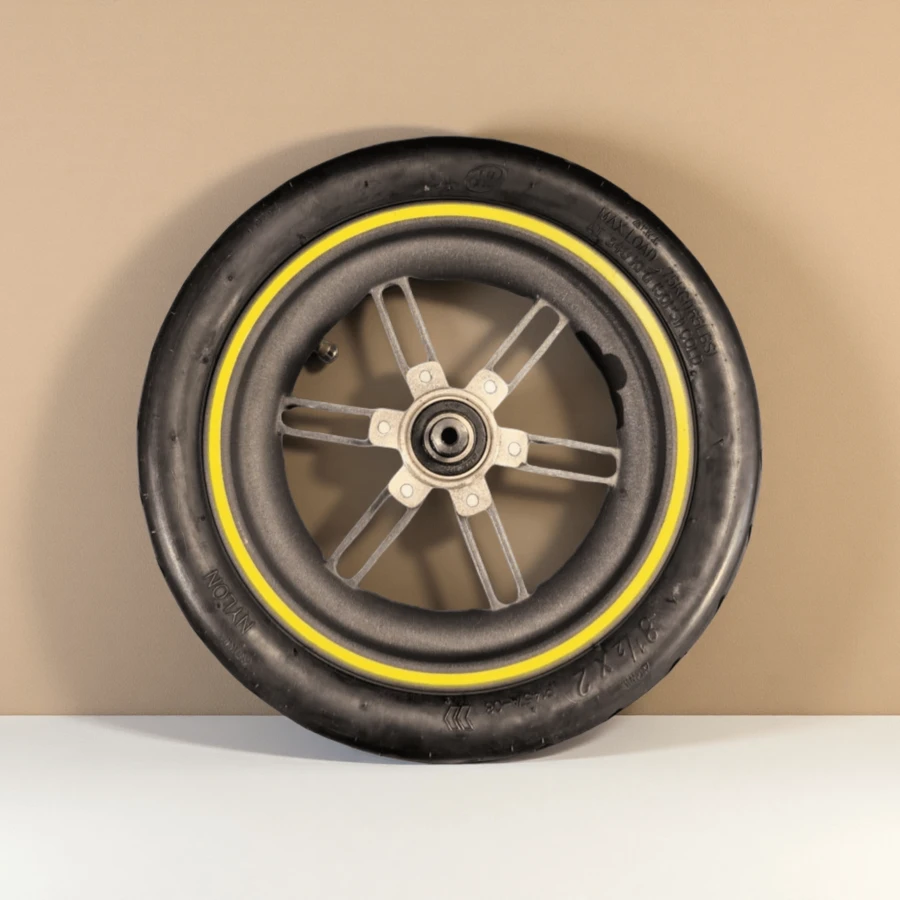 8.5 Inch Rear Rubber Wheel With Tyre For Scooter Pro Pro2 Electric Scooter Rubber Outer Tire With Inner Tube Rear Wheel For Pro Scooter Rubber Wheels 8.5 Inch Scooter Wheel Not Electrified