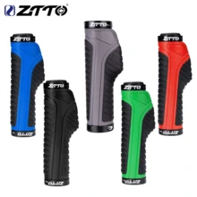 Puños de manillar de bicicleta ZTTO Ergonómicos con bloqueo, antideslizantes con tapones, Agarre de manillar de bicicleta de montaña AG-42 de aleación + goma - Multicolor - Ver 1