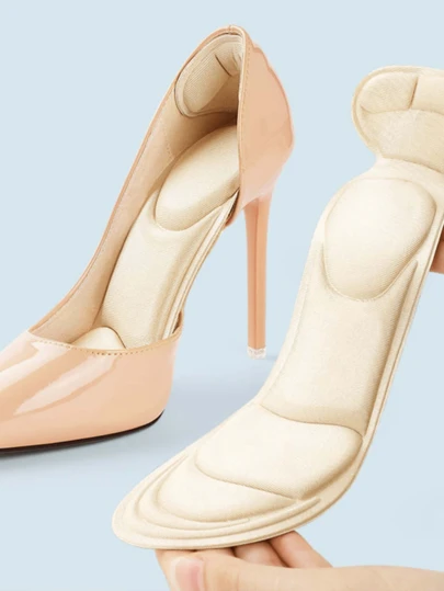 1 双简约时尚高跟鞋垫，柔软、减震、透气、吸湿排汗，全长鞋垫适合高跟鞋、运动鞋、休闲鞋