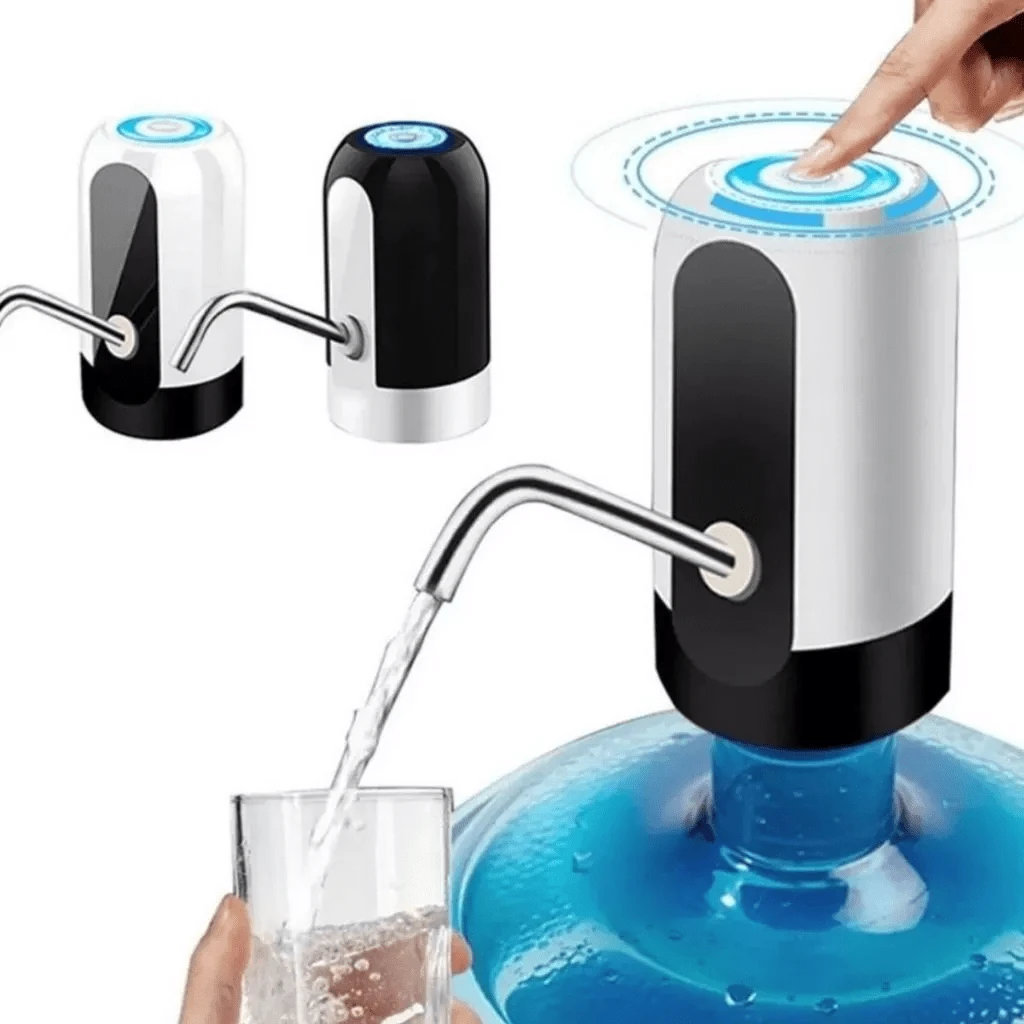 Electric Water Gallon Pump Filter - 黑與白 - 查看 1