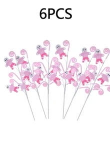 1/2/4/6 buc Crăciun roz turtă dulce om de zăpadă ramură decorare brad de Crăciun decorare turtă dulce Crăciun sărbătoare decorare casă decorațiuni de Crăciun camera decor iarnă