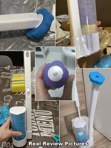 Disposable Toilet Cleaning System Kit, Storage Box And 12 Toilet Wand Replacement Heads, Disposable Toilet Brush (Includes 12 Toilet Wand Replacement Heads And Holder), Toilet Cleaning Wand, Toilet Cleaning Supplies For Deep Cleaning And Hygienic Bathroom Maintenance,Christmas,Bathroom Accessories,Home,Bedroom,Bathroom Storage,Toilet Brush