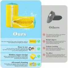 1/2 件套洗鞋机袋，运动鞋清洁套装，适用于健身运动鞋和平底鞋，带拉链设计洗鞋袋，鞋机袋，洗衣机和烘干机洗鞋袋，可重复使用的拉链毛绒运动鞋洗衣机袋，适用于鞋子、健身房、网球场、精密