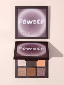 Paleta de 9 colores de sombras de ojos que no se desprende fácilmente del maquillaje, no vuela el polvo, mate y perlado, con colores base grandes y ahumados. Una sola paleta para jugar con el maquillaje, estilo Ins