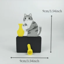 Cat Whisker Collector Jar, Swinging Rotating Refrigerator Magnet