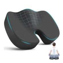 Orthopedic Memory Foam Gel Seat Cushion Anti-Bedsore Coccyx Orthopedic Pain Relief - Black - View 1