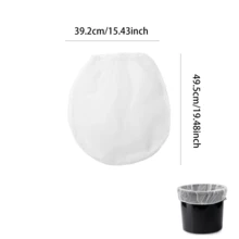 5pcs 5 Gallon Paint & Liquid Strainer Filter Bag,White Filter Bag For Hydroponics Paint Gardening