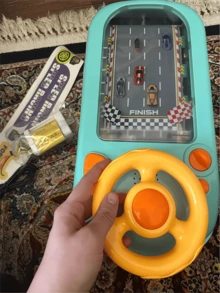 Kids Racing Adventure Game Console, Electric Steering Wheel With Sound & Light Effects, Interactive Toy For Parent-Child - Multicolor - View 1