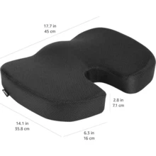 Orthopedic Memory Foam Gel Seat Cushion Anti-Bedsore Coccyx Orthopedic Pain Relief - Black - View 9