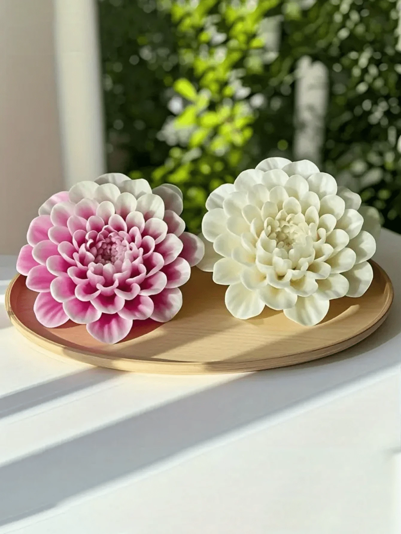 Stampo in silicone 3D a forma di fiore | Progettato appositamente per candele, sapone, resina e artigianato in gesso | Resistente alle alte temperature e facile da smontare | Disegno floreale rosa e bianco | Dettagli raffinati, regalo perfetto per le feste e i compleanni