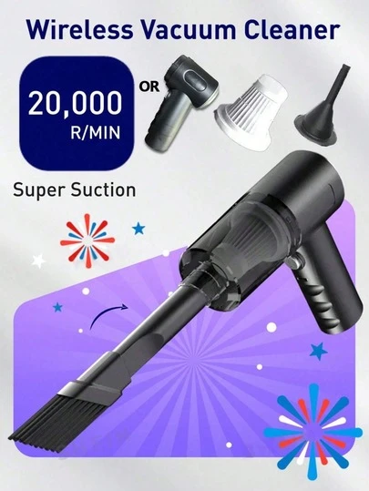 Wireless Hand-Held Vehicle Vacuum Handheld Cordless Handheld Blowers Mini Vacuum Cleaner For Home And Car Super Suction Power Can Be Used For Computerized Cleaning Of Crevices In Car Interiors At Home
