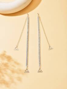 2 件套奢华水钻可调节胸罩肩带水晶内衣链水钻内衣肩带新娘婚礼胸罩肩链女士礼服配饰珠宝 - 銀色 - 查看 3