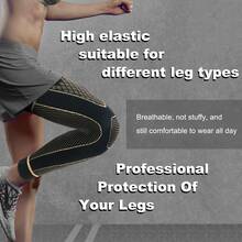 2pcs Copper Ion Sports Knee Pads & Leg Sleeves, Knee & Calf Protection For Basketball, Football, Cycling, Tennis