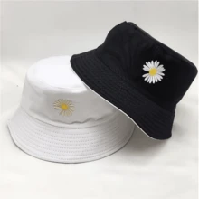 Women's Casual Bucket Hat Perfect Gift For Friends For Daily Wear - 黑色/白色 - 查看 2