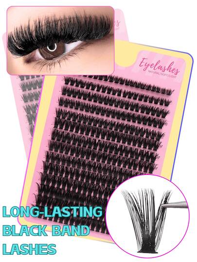 280PCS Individual Lash Clusters 60D D Curl 8-16mm, Daily Individual Lash Clusters Extra Thick&Halloween Dramatic&3D Effect, Cruelty-Free Individual Lash Clusters Suitable For Daily Life&Wedding&Stage&Travel&Party Glam, -For Christmas&Gifts&Spring Festival, Limited