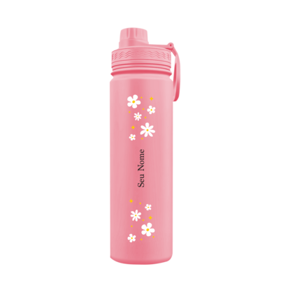Garrafa Térmica Fresh Com Alça Personalizada Florida Com Nome