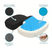Orthopedic Memory Foam Gel Seat Cushion Anti-Bedsore Coccyx Orthopedic Pain Relief - Black - View 5