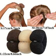 1-3pcs Donut Bun Maker, Ballet Bun Maker, Hair Accessories, Bridal Hair Accessories, Pompom Braid Maker, Hair Flower Decor, Sock Bun Maker, Donut Bun Maker, Easy Bun Maker, Scrunchie Bun Maker ,Hair Styling Kit ,Hair Tool Kit