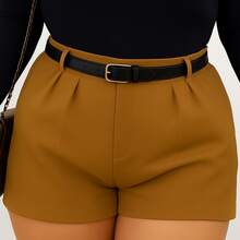 Women's Casual Plus Size Genuine Leather Belt Elegant Gold Oval Buckle For Looks - 黑色 - 查看 4