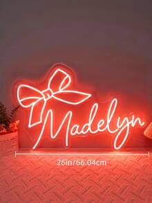 Đèn neon tên hình nơ hồng tùy chỉnh - Đèn LED trang trí tường cá nhân hóa, dùng nguồn USB, hoàn hảo cho phòng ngủ, bàn trang điểm, phông nền tiệc - Món quà lý tưởng cho Ngày Valentine, Kỷ niệm và Sinh nhật; Món quà hoàn hảo cho bạn gái, vợ, con gái, cô dâu, Giáng sinh, Lễ Tạ ơn và Halloween., Trang trí nhà cửa phòng khách - Nhiều màu - Xem 8