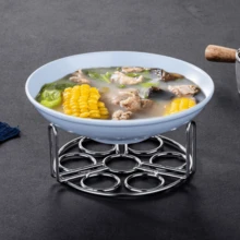 7-Egg Capacity Stainless Steel Steamer Rack, Material, Leak-Proof Design For Steaming, Baking, Cooling - Compact Round Rack Suitable For Kitchen, Oven, Microwave, Camping - Easy To Clean Stainless Steel - 1 Piece, Outdoor Cooking Tool, Stylish Metal Finish - Multicolor - View 4