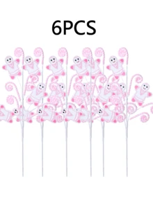 1/2/4/6 buc Crăciun roz turtă dulce om de zăpadă ramură decorare brad de Crăciun decorare turtă dulce Crăciun sărbătoare decorare casă decorațiuni de Crăciun camera decor iarnă