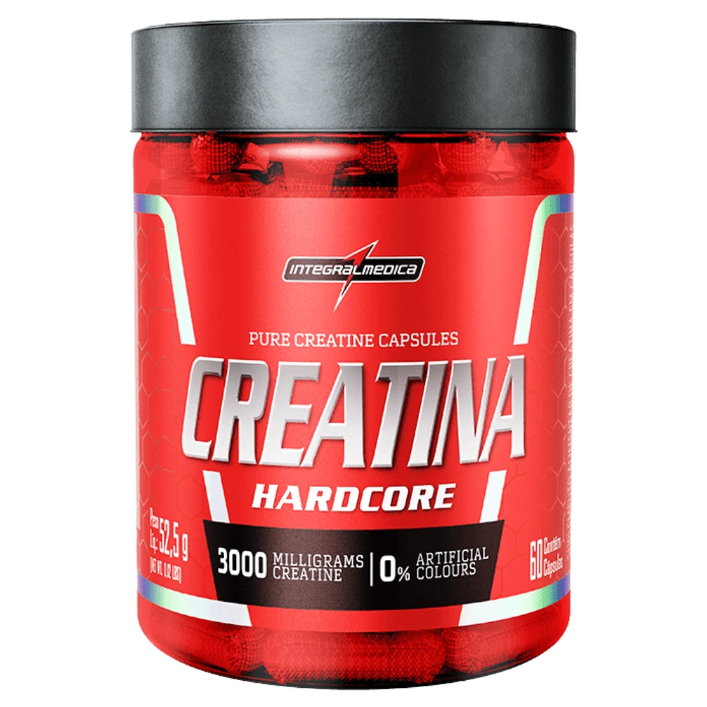 INTEGRALMEDICA Hardcore 100% Pure Creatine Monohydrate 60 Capsules - 無味 - 查看 1