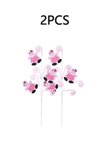 1/2/4/6 buc Crăciun roz turtă dulce om de zăpadă ramură decorare brad de Crăciun decorare turtă dulce Crăciun sărbătoare decorare casă decorațiuni de Crăciun camera decor iarnă