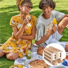 四层大容量鸡蛋收纳盒，冰箱侧门鸡蛋收纳盒，鸡蛋滚动保鲜盒，冰箱鸡蛋架。非常耐用的PP材质。适用于冰箱收纳和存放，节省空间，厨房必备的保鲜工具。 - 白色 - 查看 4