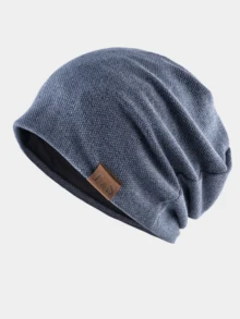 1 Stück Herren einfarbige lässige Street Hip Hop Beanie Mütze für den Herbst