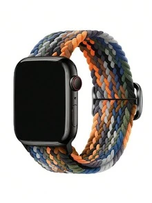 1 件编织手链带 38/40/41/42/44/45/49 毫米弹性单圈 7 系列 SE 3 6 Ultra 8 智能手表表带配件/节日礼物/生日礼物/复活节完美礼物 - 彩色 - 查看 1