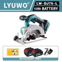 CYBOBAN Cutting Saw, 21V Cordless Lithium Battery Wood Cutting Machine, 4.0Ah Capacity Lithium Battery, 140mm Diameter, Equipped With Circular Saw Milling Positioning Fixture, Precision Wood Cutting, DIY, Etc., Compatible With MT Battery.