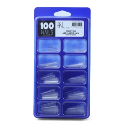 Kit 2 Pct Unha Tips 200un Bailarina ou Curvatura C Transparente/Leitosa