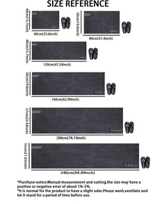 1pc Navy Blue Stripe & Letter Pattern, Minimalist & Fashionable Style, Approx. 3mm Thick Absorbent Kitchen Mat/Carpet Set, Washable, Suitable For Kitchen, Bathroom, Entryway, Laundry Room, Study, Living Room, Bedroom, Hallway