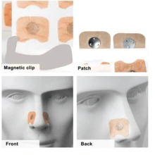60pcs Magnetic Nose Strips, 4pcs Nose Clips And 1pc Magnetic Nose Expander, External Strips, Inhalable Strips, Magnetic Strips And Nose Expander Set, Unisex, Suitable For Sports, Home, Travel And Business Trips. An Ideal Gift For Family, Friends And Loved Ones. - 彩色 - 查看 7