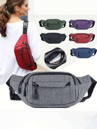 Bolsa de cintura elegante para viagens ao ar livre - Bolsa perfeita para celular para homens e mulheres!