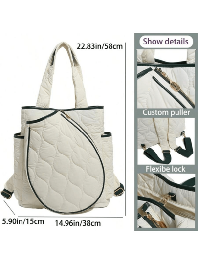 XINGNAN 2025 Nueva bolsa de gran capacidad para raqueta de bádminton/tenis de alta calidad con un solo hombro, adecuada para estudiantes y deportistas profesionales