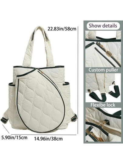 XINGNAN 2025 Nueva bolsa de gran capacidad para raqueta de bádminton/tenis de alta calidad con un solo hombro, adecuada para estudiantes y deportistas profesionales