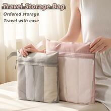 3pcs/Set Travel Compressed Packaging Cube, Travel Bag Luggage Organizer, Travel Essentials Carry-On Suitcase Compressed Cube - Multicolor - View 9